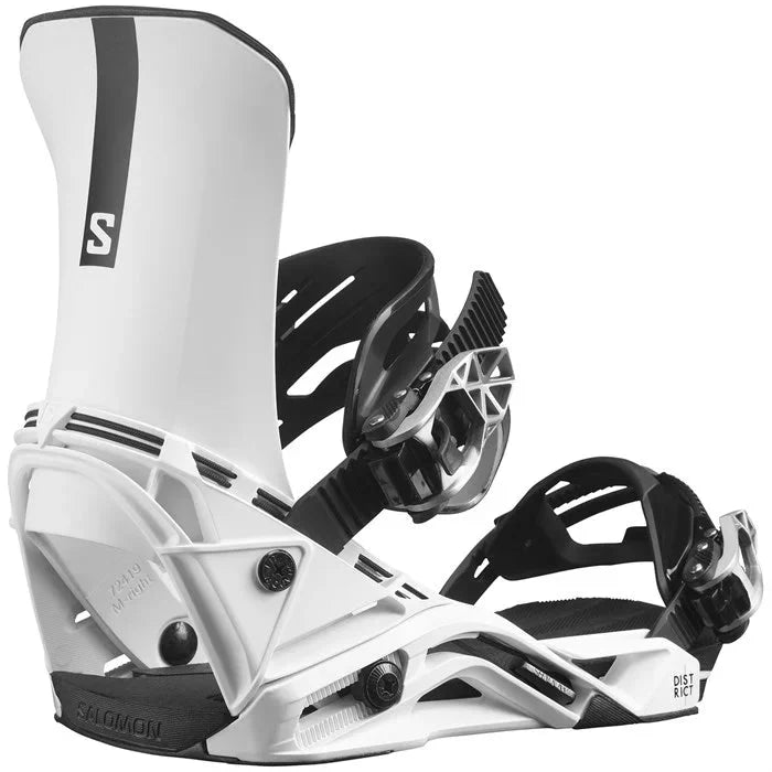 Salomon District Snowboard Bindings 2024 White L