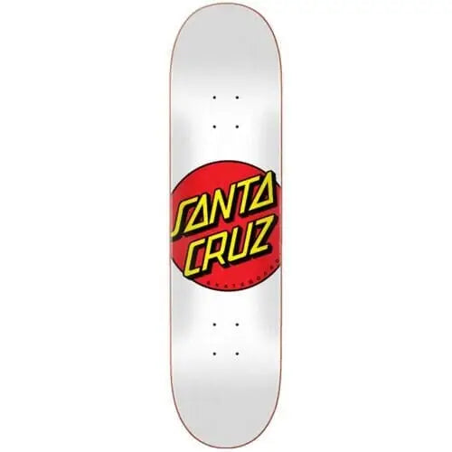 Santa Cruz Classic Dot White Deck