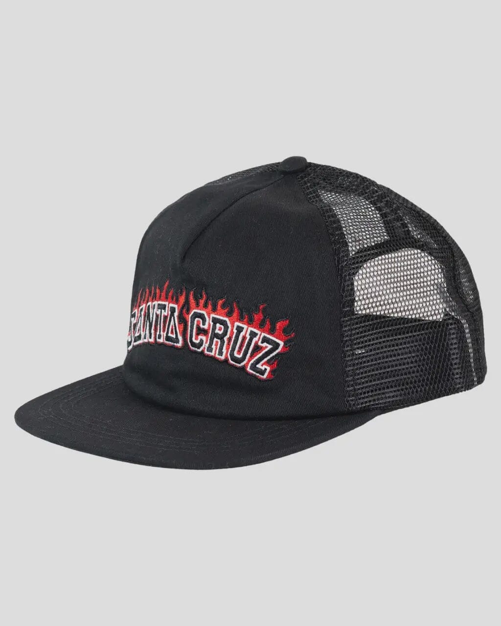 Santa Cruz Flamed Collegiate Arch Youth Trucker Cap
