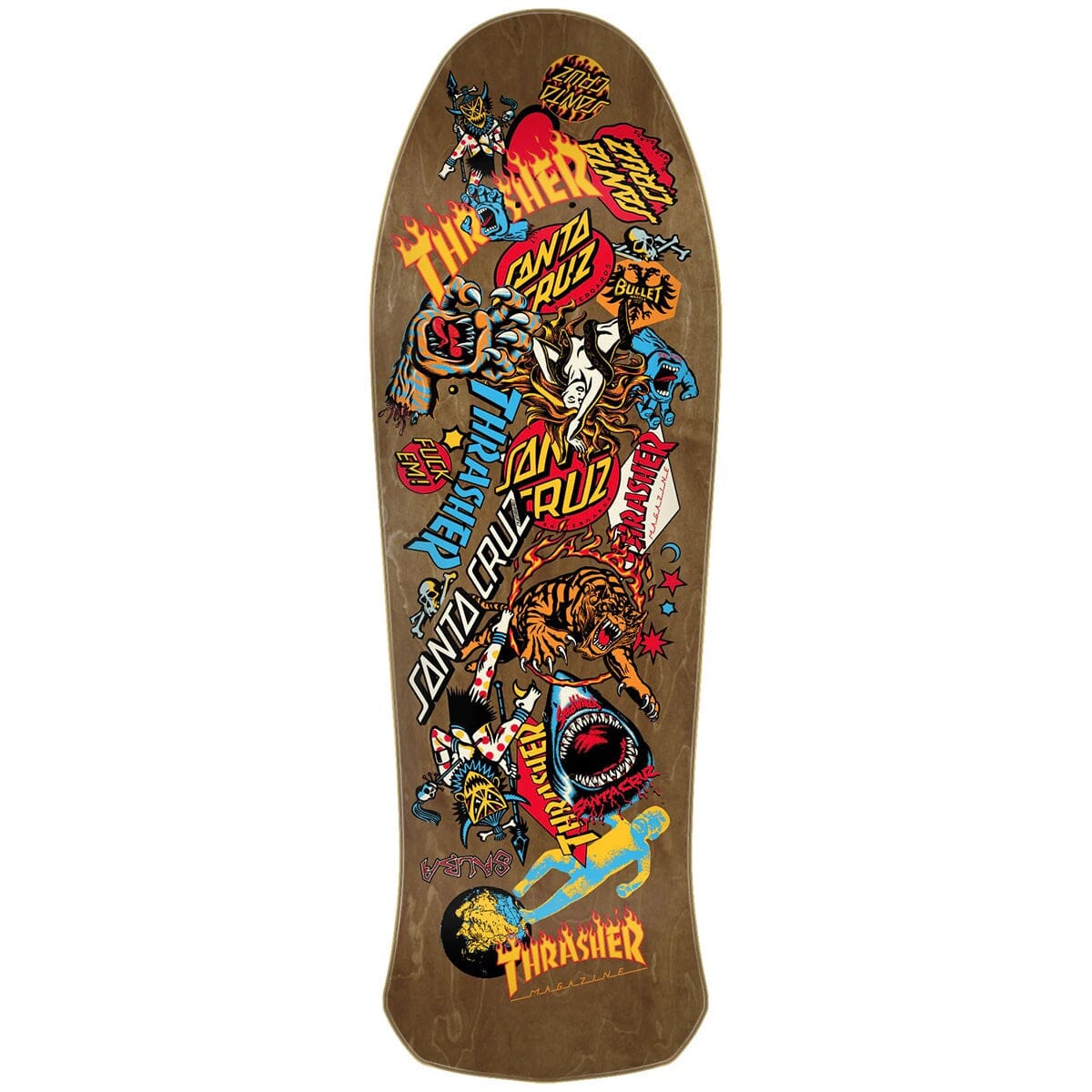 Santa Cruz x Thrasher Salba Oops Deck