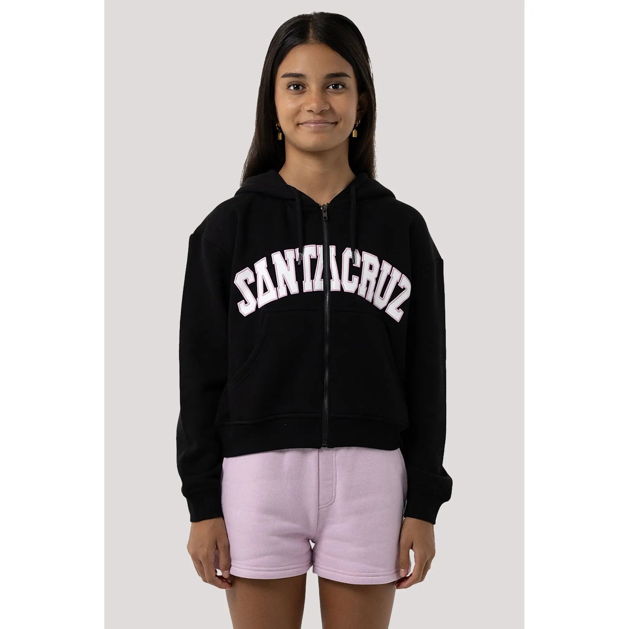 Santa Cruz Youth Collegiate Strip Front Hoodie
