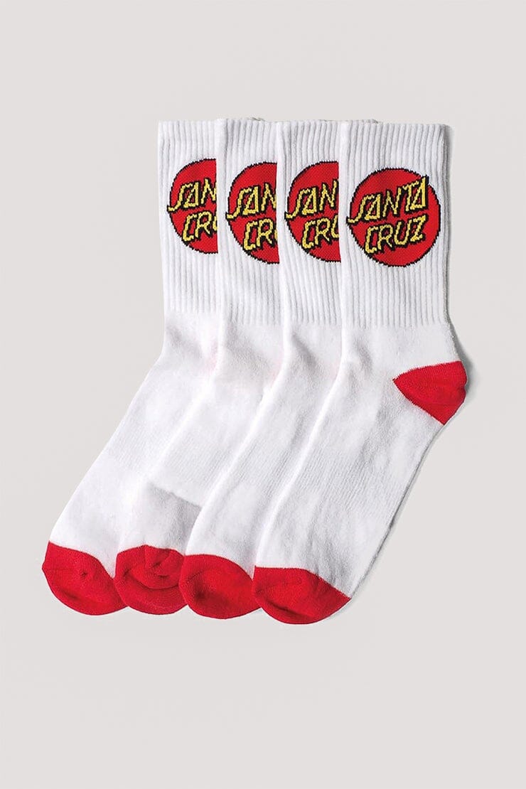 Santa Cruz Classic Dot Youth Socks 4-Pack