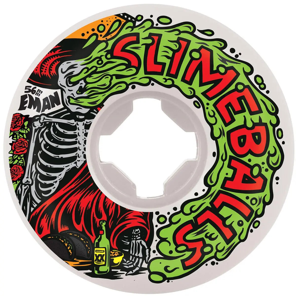 Slime Balls Emmanuel Guzman Guest Vomit Mini White 97A Skate Wheels