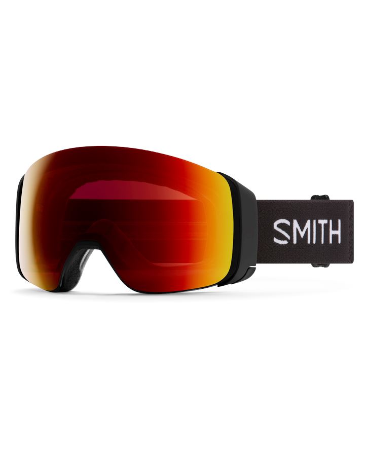Smith 4D MAG Snow Goggles 2024 Black ChromaPop Sun Red Mirror 16% VLT / ChromaPop Storm Yellow Flash 65% VLT