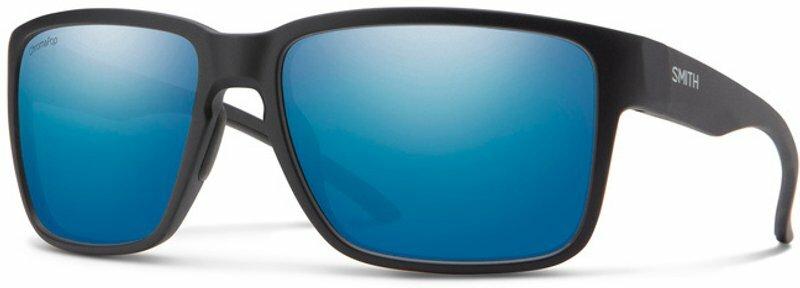 Smith Emerge Polarised Sunglasses Matte Black / CP Polarised Blue Mirror
