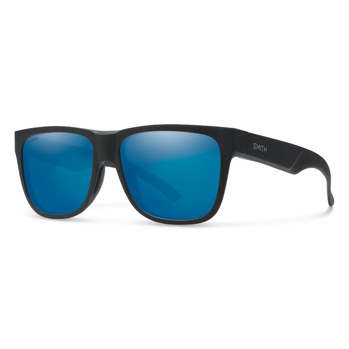 Smith Lowdown 2 Polarised Sunglasses Matte Black / Chromapop Polarised Blue Mirror