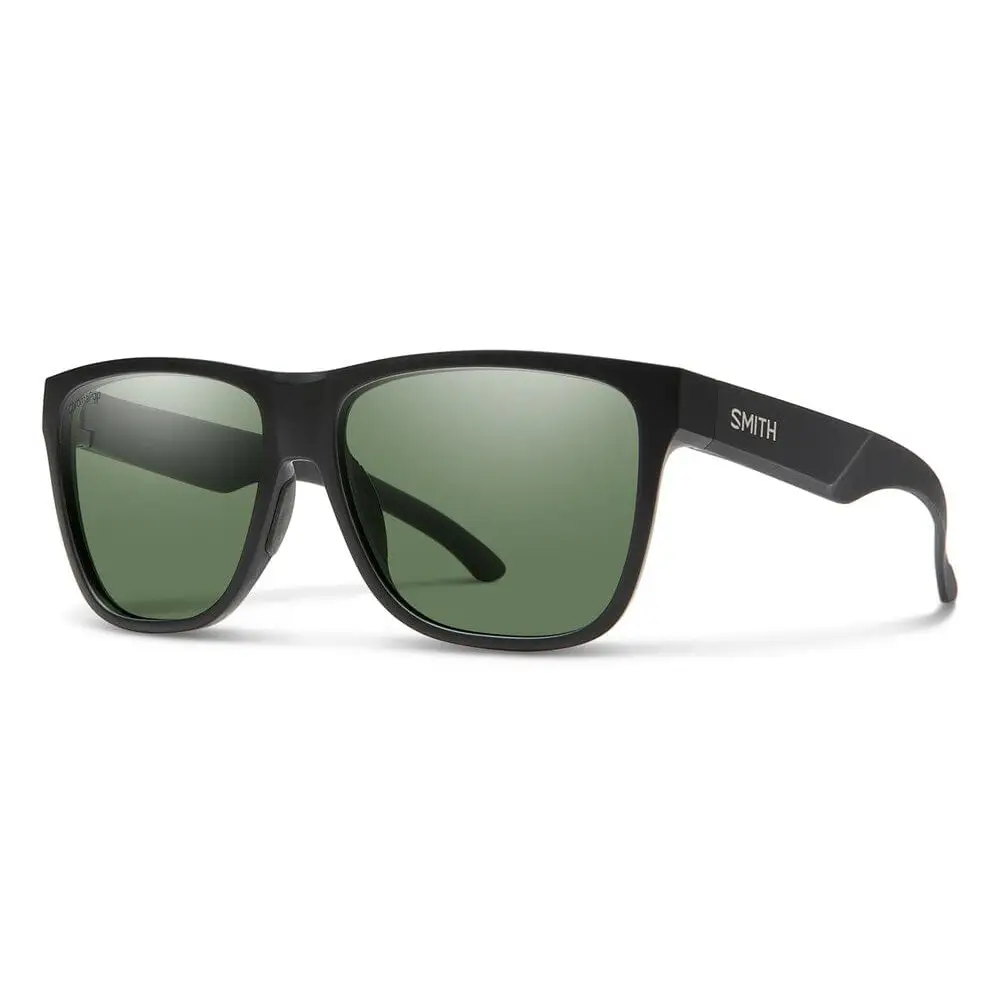 Smith Lowdown XL 2 Polarised Sunglasses Matte Black / CP Polarised Gray Green