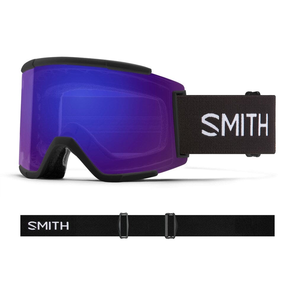 Smith Smith Squad XL Snow Goggles 2020Snow Goggles 2024 Black ChromaPop Sun Red Mirror 16% VLT / ChromaPop Storm Yellow Flash 65% VLT