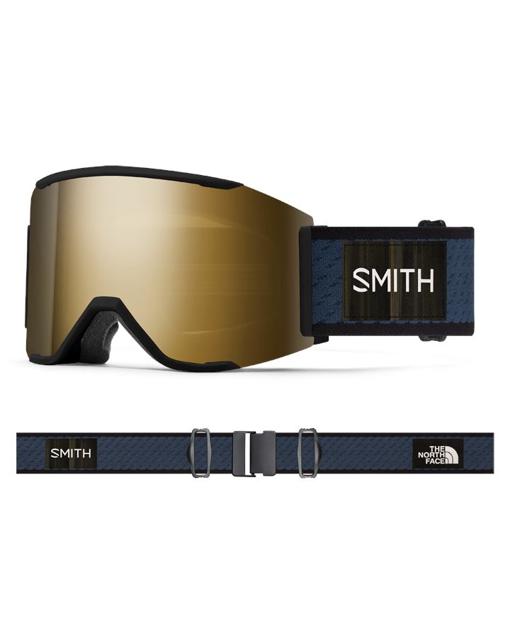 Smith Squad MAG Snow Goggles 2024 TNF Shady Blue x Smith / CP Sun Black Gold Mirror