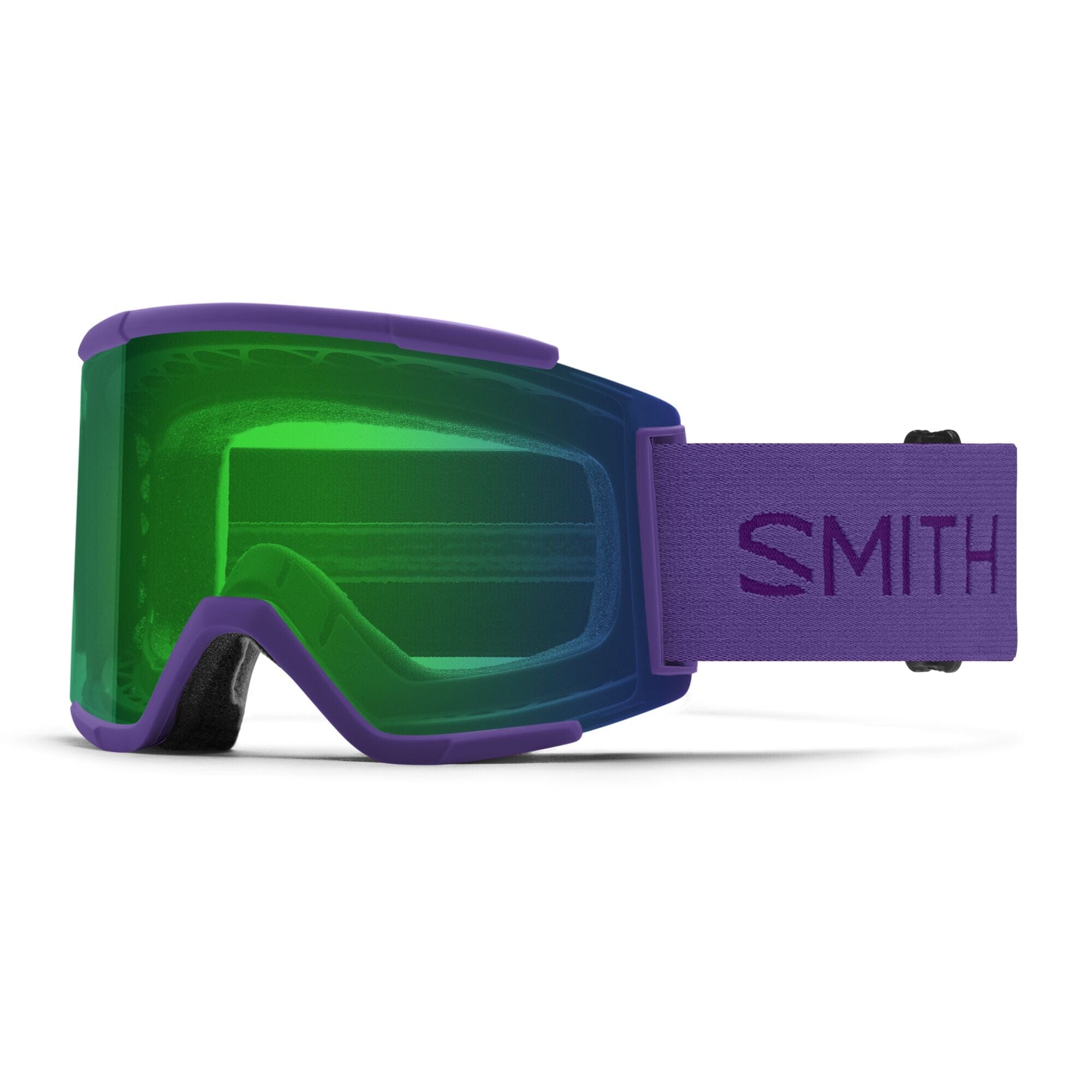 Smith Squad XL Snow Goggles 2024 Purple Haze / ChromaPop Everyday Green Mirror 23% VLT / Chromapop Storm Yellow Flash 65% VLT
