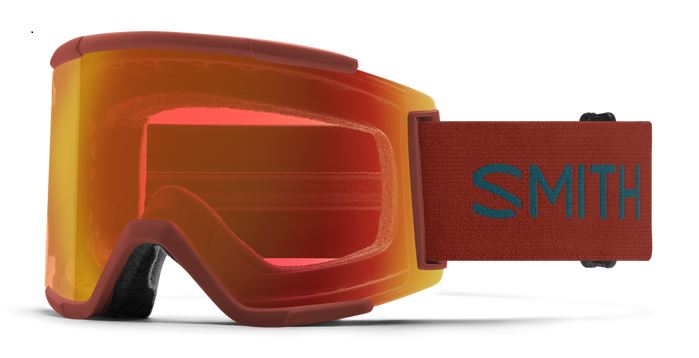 Smith Squad XL Snow Goggles 2024 Terra Flow / ChromaPop Everyday Red Mirror 25% VLT/ Chromapop Storm Blue Sensor Mirror 55% VLT
