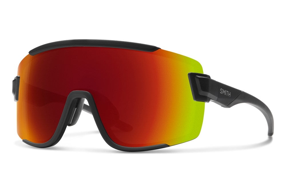 Smith Wildcat Sunglasses Matte Black / CP Red Mirror
