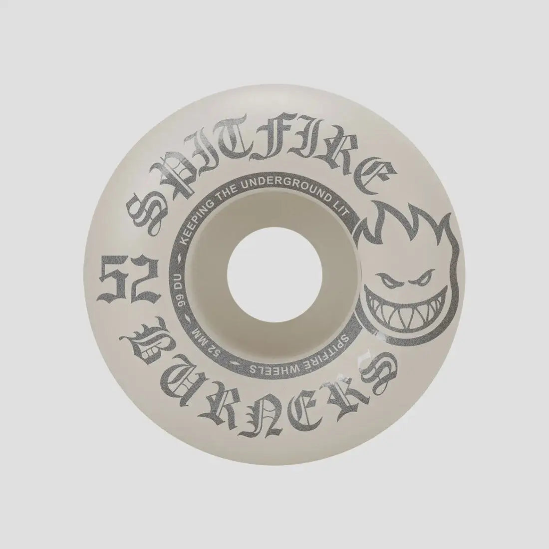 Spitfire 99DU Burner Skate Wheels - Silver