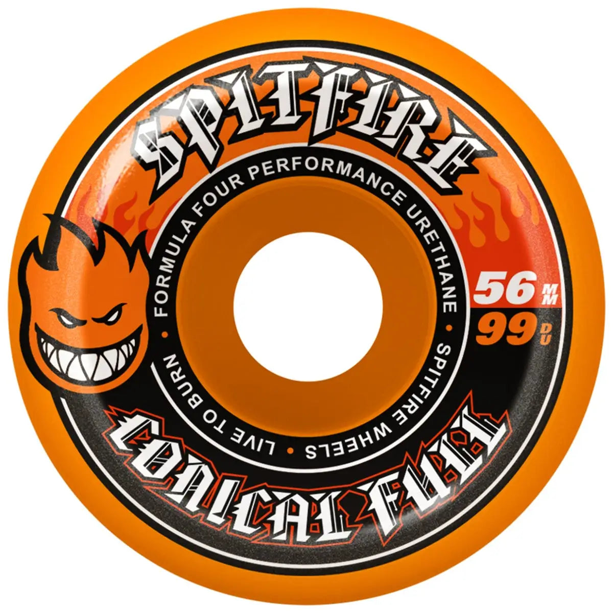 Spitfire F499 Team Colour Pack Conical Full Skate Wheels - Orange