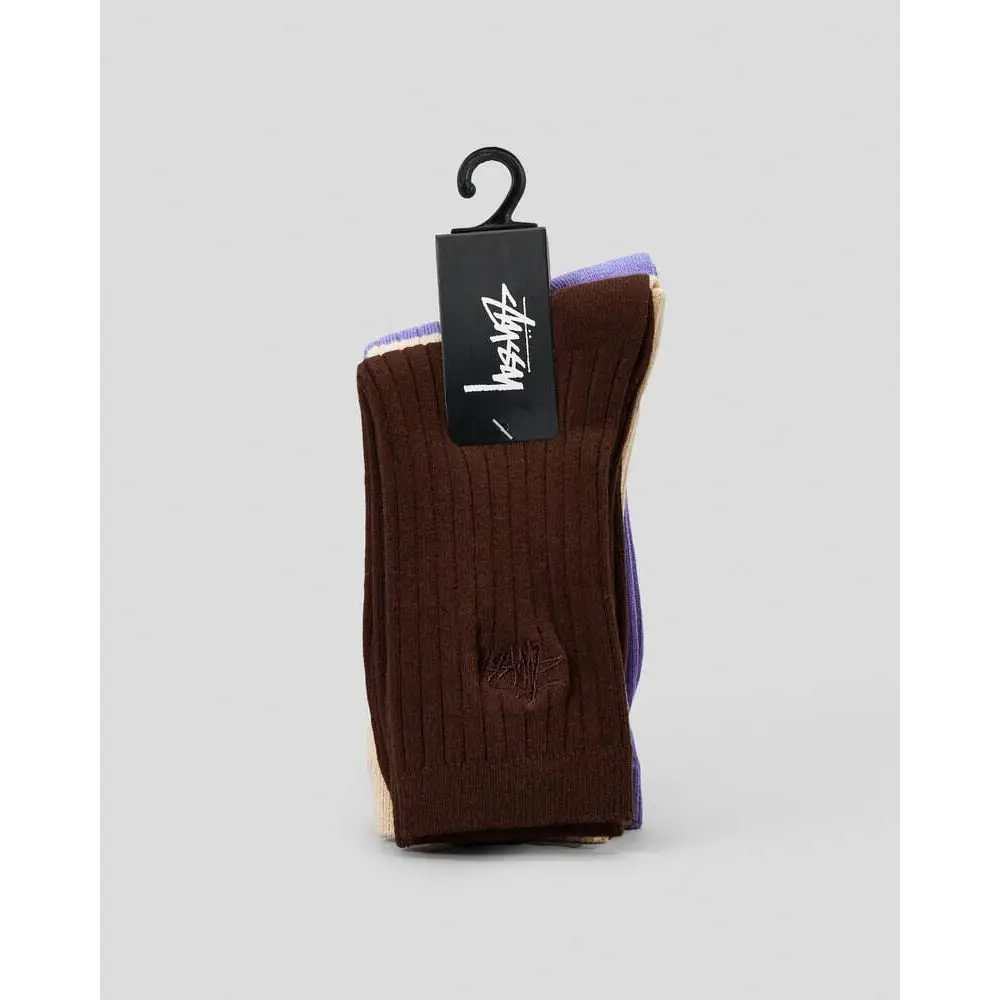 Stussy Womens Graffiti Slouch Socks 3 Pack