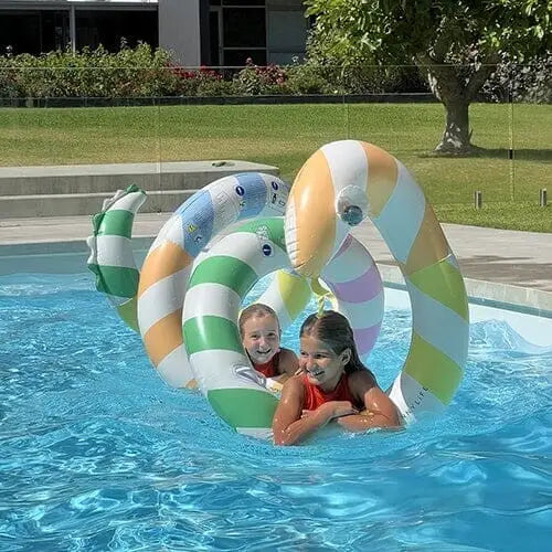 Sunnylife Giant Inflatable Noodle Poolside Sorbet Stripe