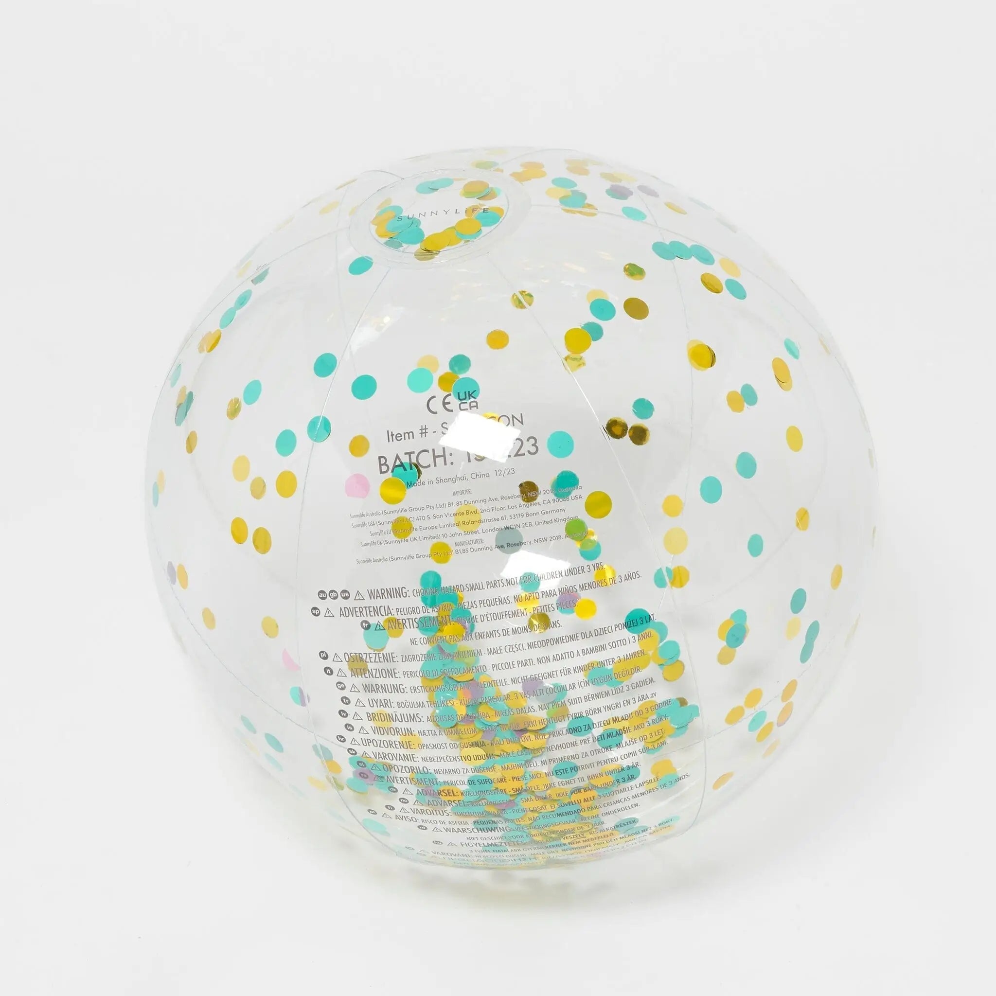 Sunnylife Inflatable Beach Ball - Confetti Multi