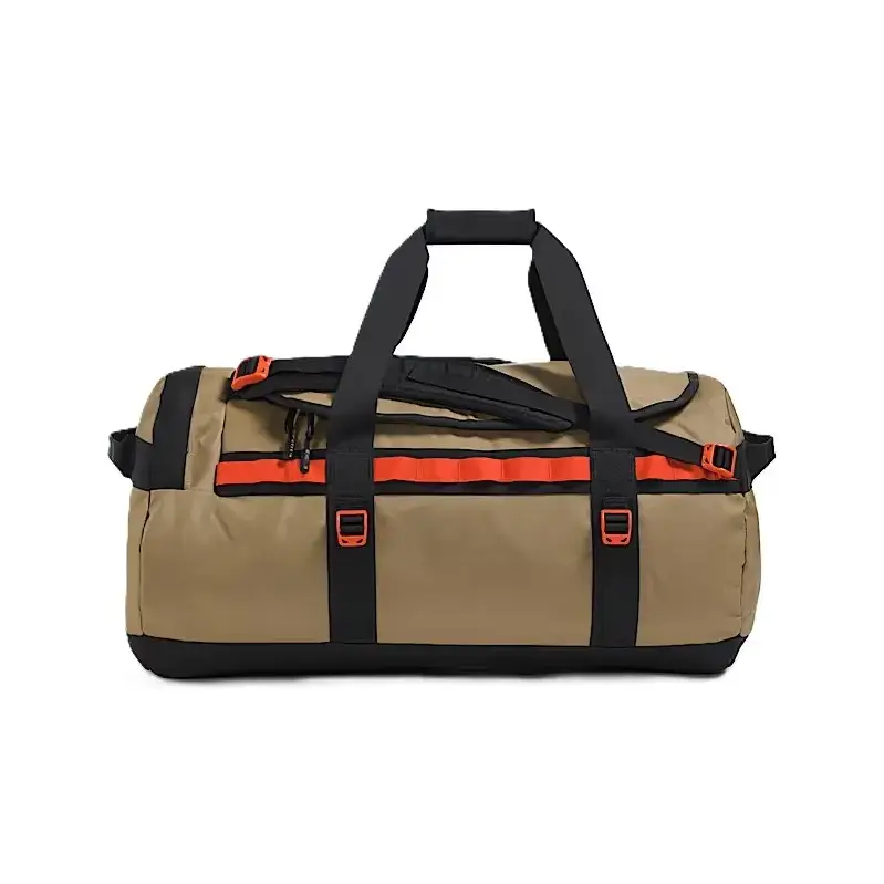 The North Face Base Camp Medium Duffel Bag - Cedar / TNF Black / Lava Red