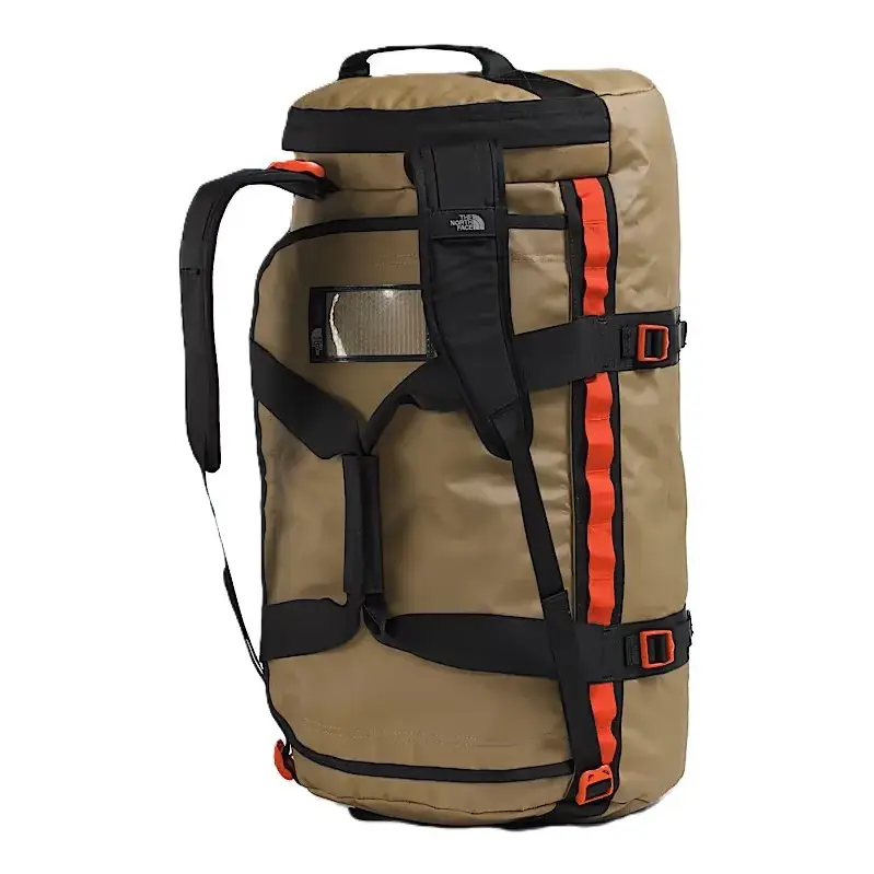 The North Face Base Camp Medium Duffel Bag - Cedar / TNF Black / Lava Red