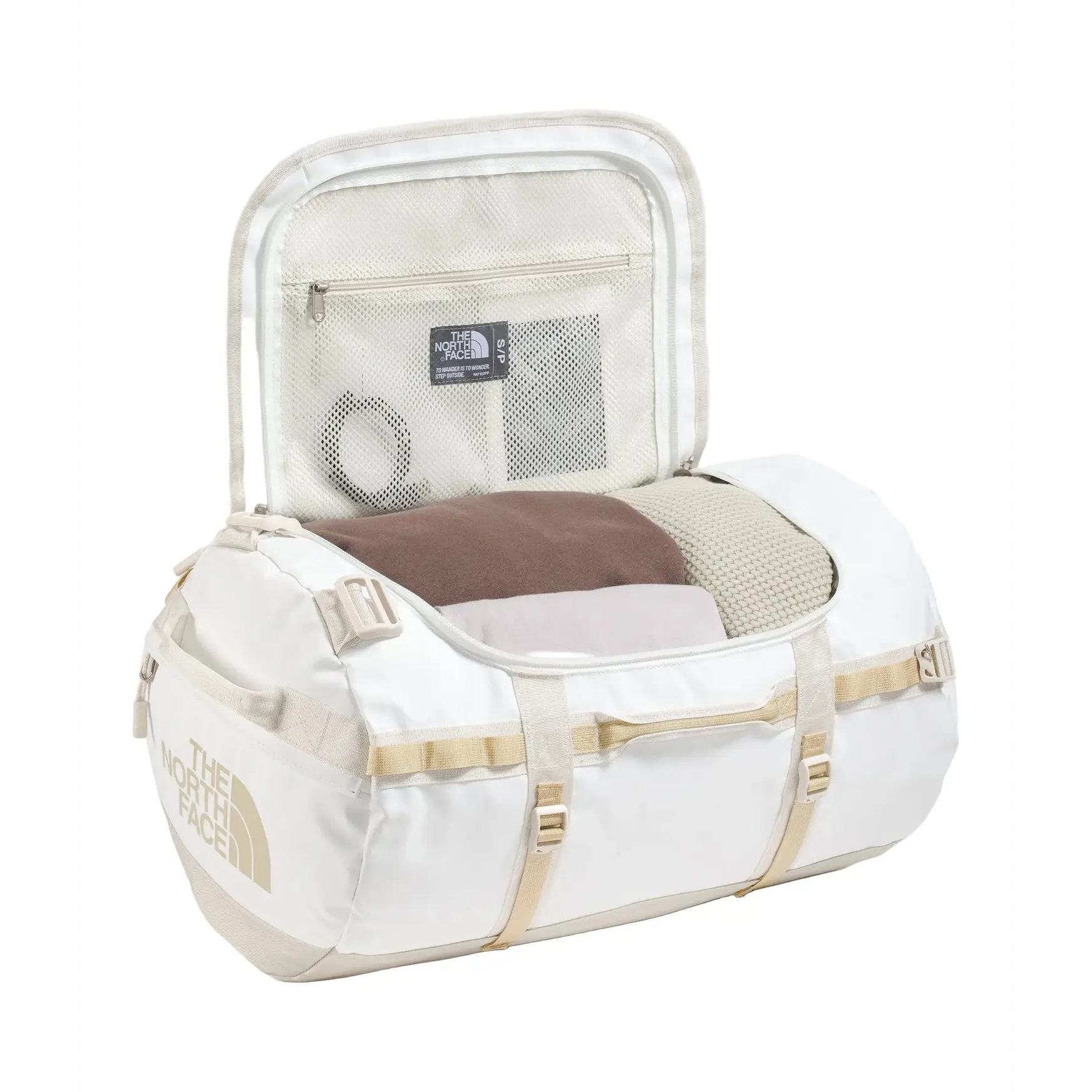 The North Face Base Camp Small Duffel Bag - White Ash / Calac