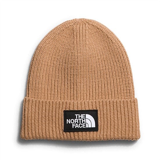 The North Face TNF™ Logo Box Cuffed Beanie Almond Butter