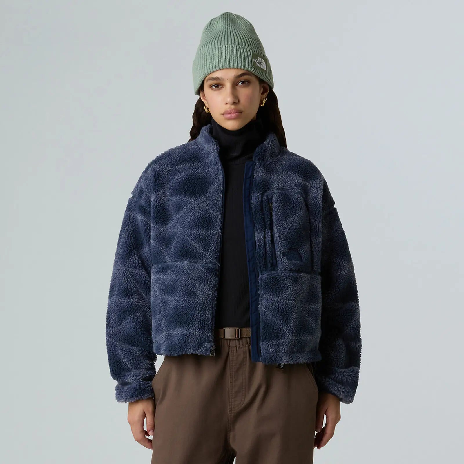 The North Face Womens Extreme Pile II Printed Full Zip Fleece Jacket