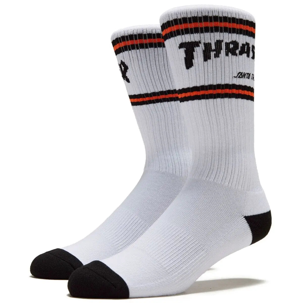 Thrasher x Santa Cruz Strip 2 Pack Crew Socks