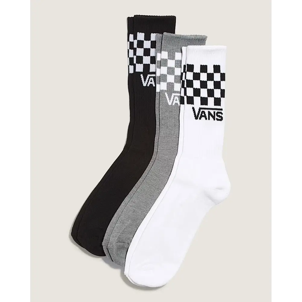 Vans Classic Check Crew 3-Pack Socks