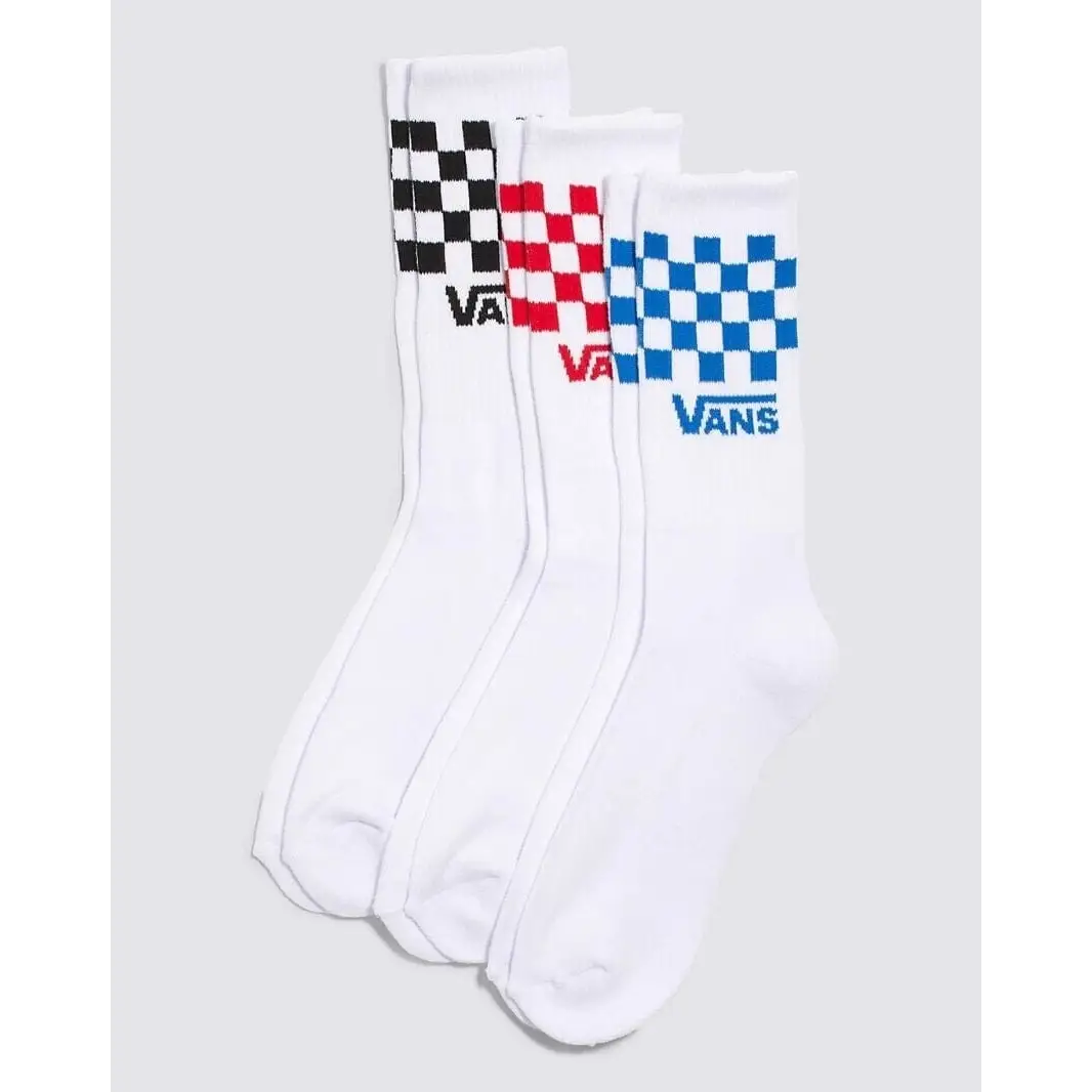 Vans Classic Check Crew Socks 3-Pack