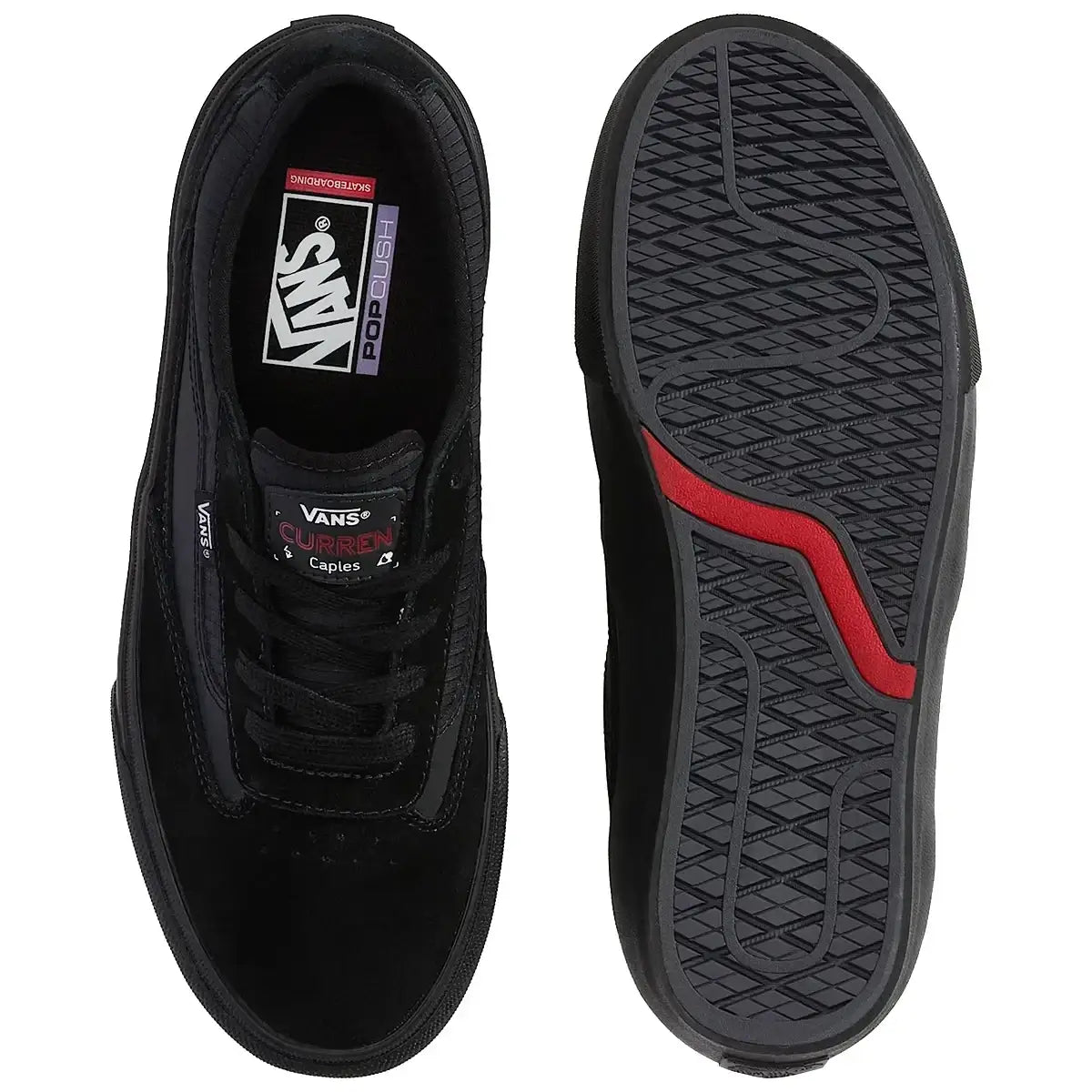 Vans Skate Curren Caples Shoes - Black / Black