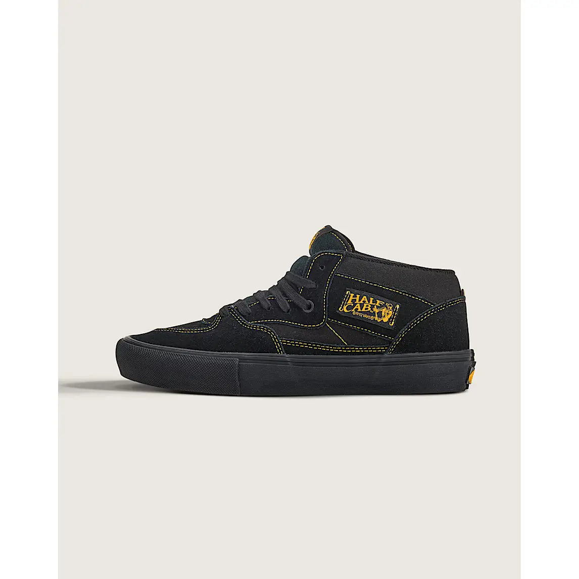 Vans Skate Half Cab Shoes - Black / Mustard