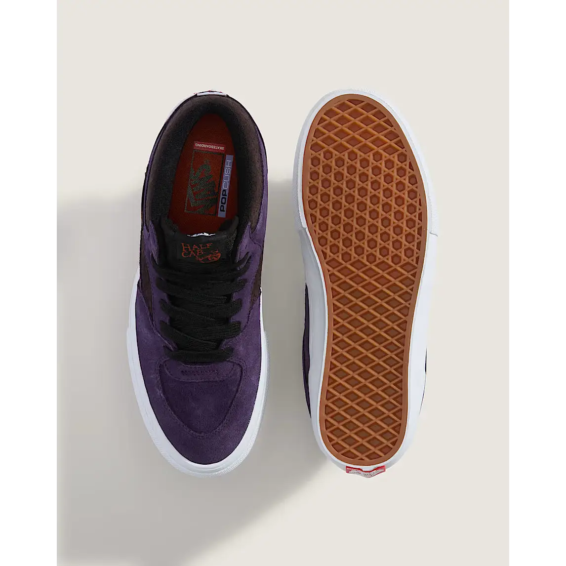 Vans Skate Half Cab Shoes - Croc / Grape Purple