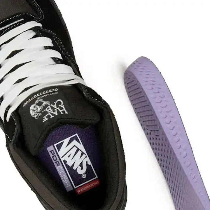 Vans Skate Half Cab Waffle Cup Shoes - Black Asphalt