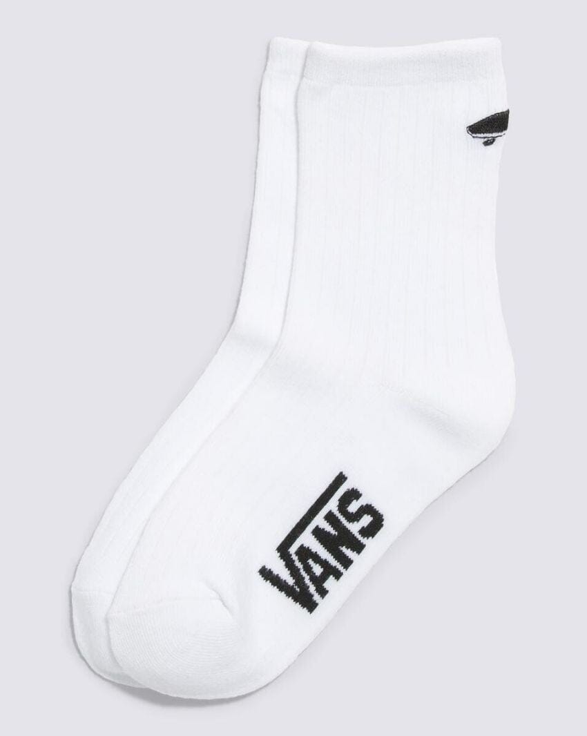 Vans Womens Kickin It Crew Socks White
