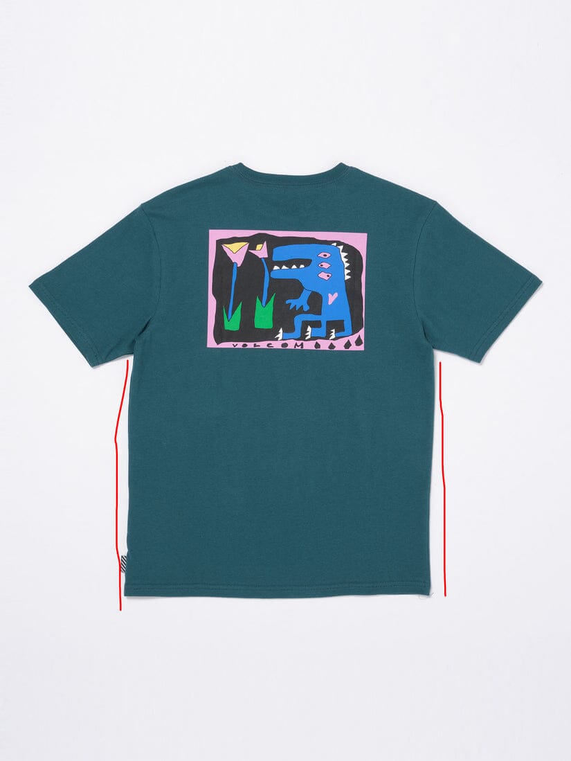 Volcom Arthur Dino Youth T-Shirt Evergreen 14Y