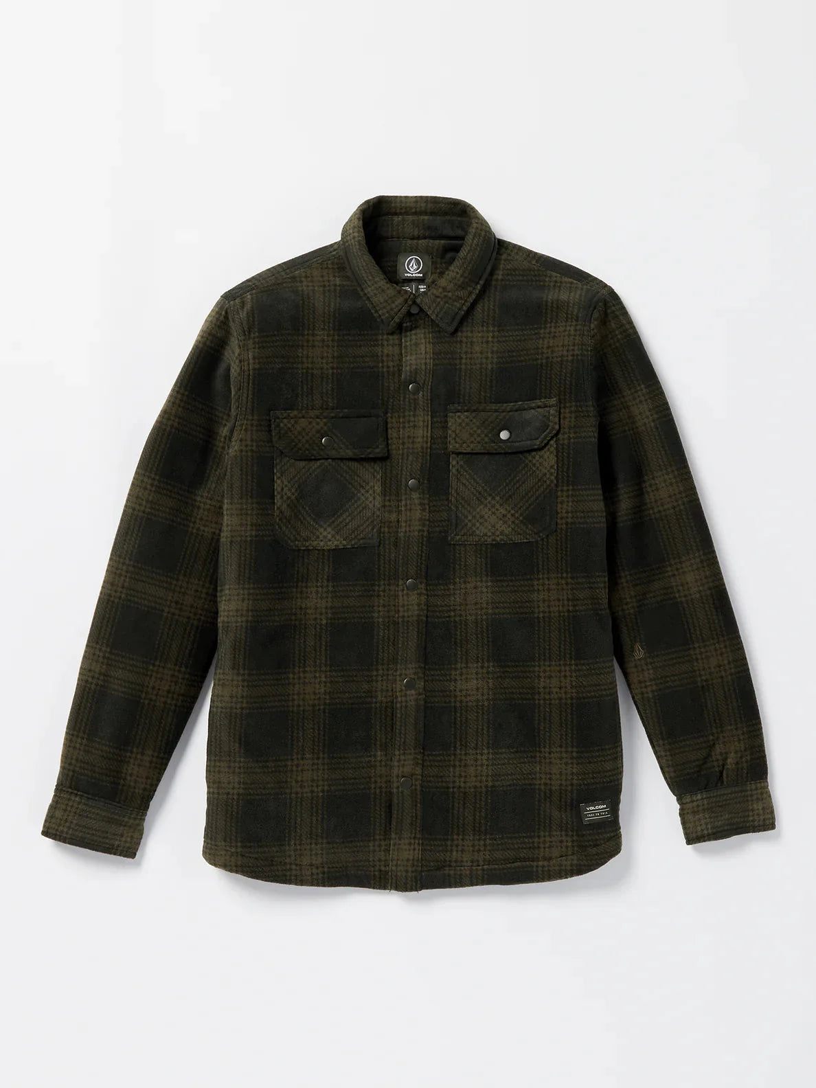 Volcom Bowered Fleece Long Sleeve Jacket Bison XXL