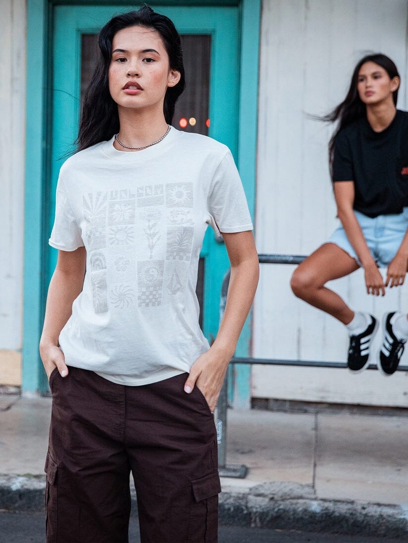 Volcom Lock it Up T-Shirt - Bone