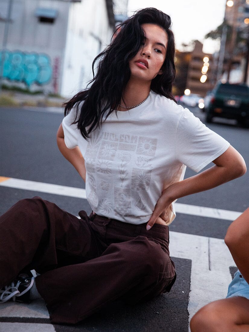 Volcom Lock it Up T-Shirt - Bone