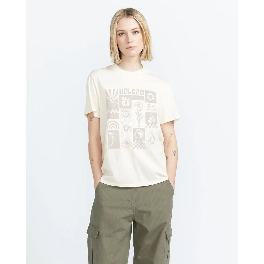 Volcom Lock it Up T-Shirt - Bone