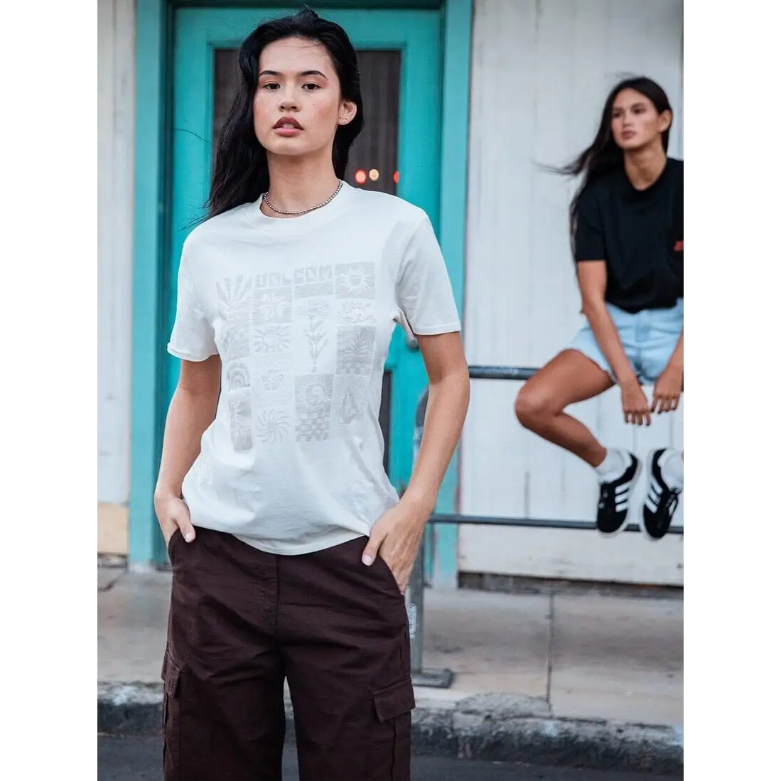 Volcom Lock it Up T-Shirt - Bone