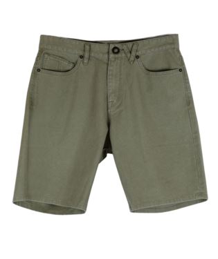 Volcom Modown Canvas 5 Pocket Shorts Army Green Combo 34