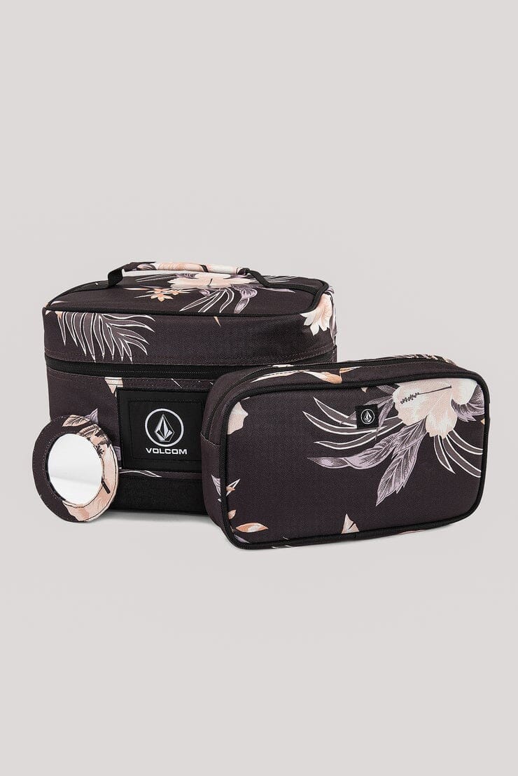 Volcom Patch Attack Deluxe Make Up Case Charcoal