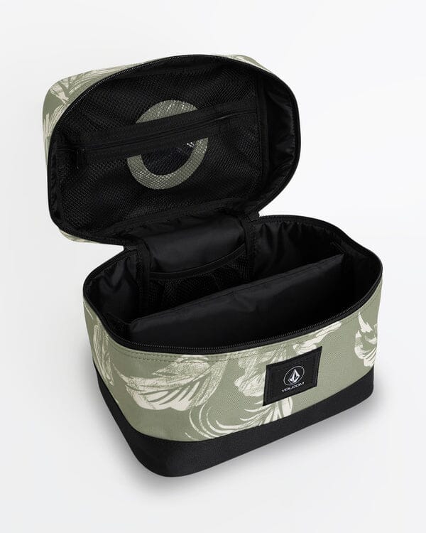 Volcom Patch Attack Deluxe Makeup Bag - Moss Green