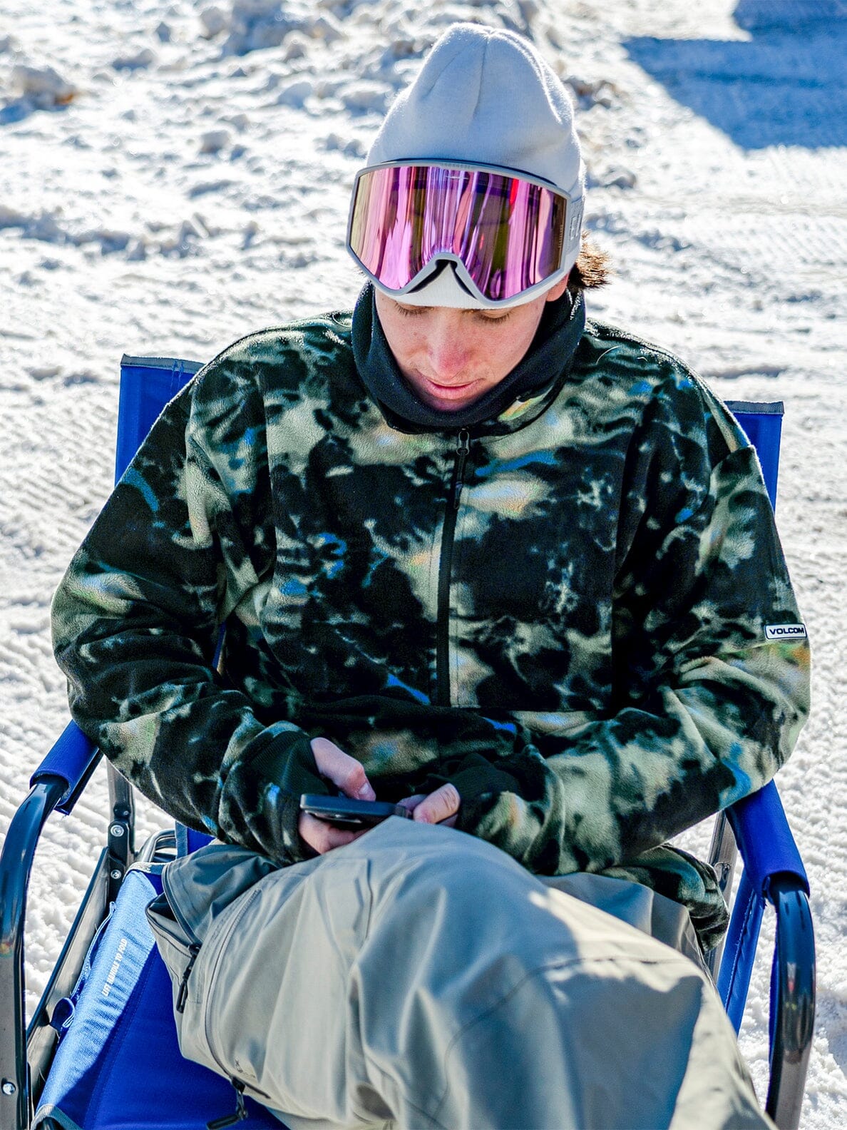 Volcom Polar Fleece Mock 1/2 Zip Pullover