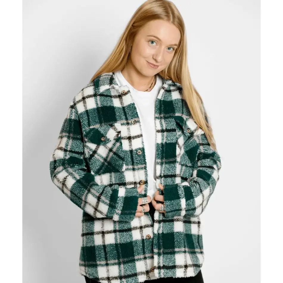 Volcom Silent Sherpa Plaid Jacket 2023