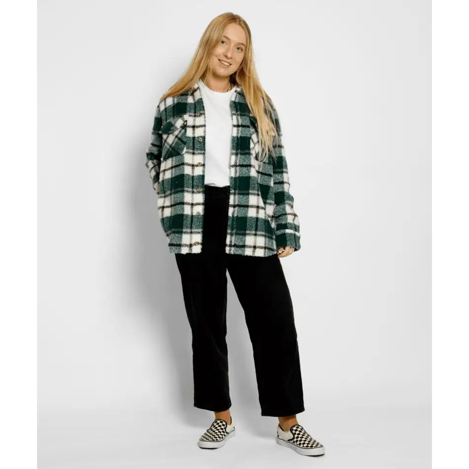 Volcom Silent Sherpa Plaid Jacket 2023