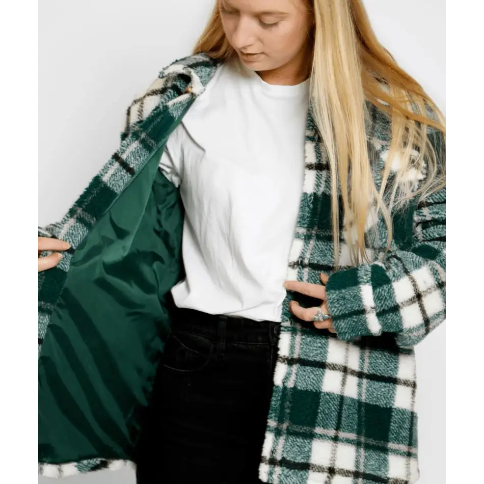 Volcom Silent Sherpa Plaid Jacket 2023