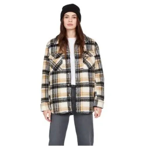 Volcom Silent Sherpa Plaid Jacket 2023