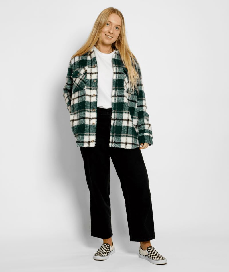 Volcom Silent Sherpa Plaid Jacket 2023