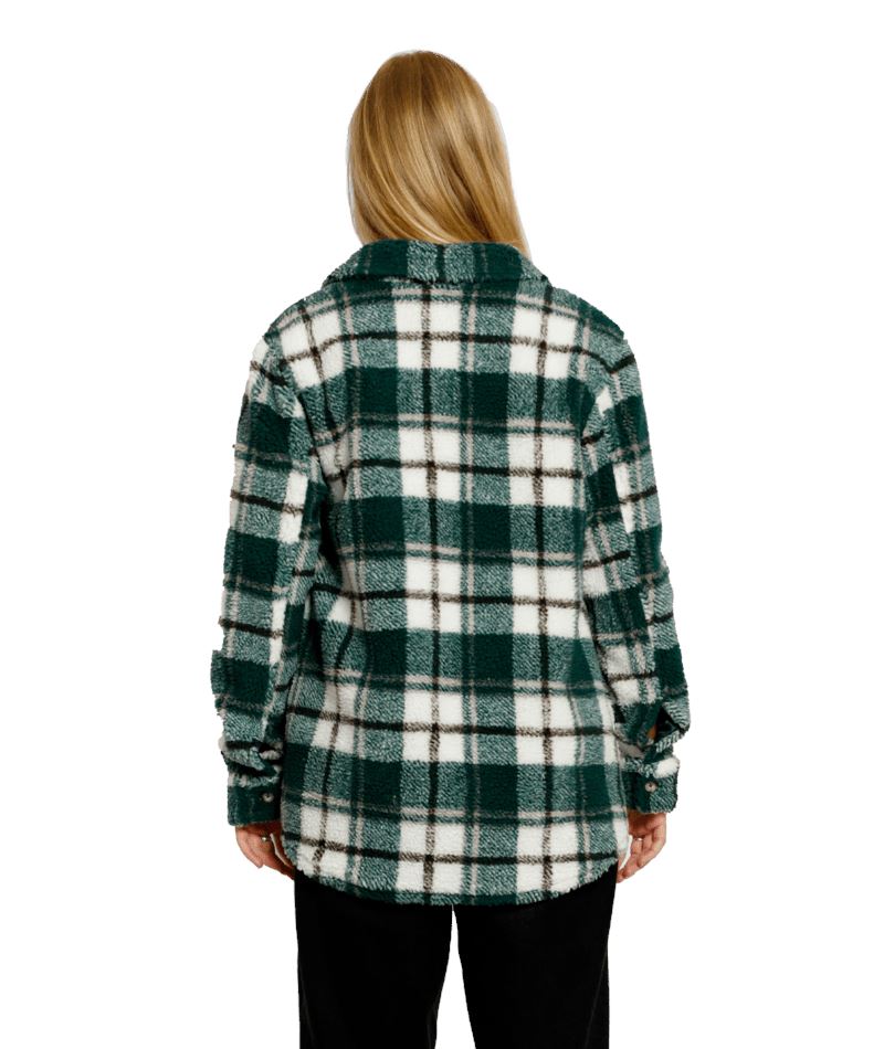 Volcom Silent Sherpa Plaid Jacket 2023